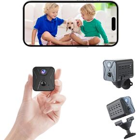 javiscam Spy Camera,2K WiFi Camera, Mini Cam Smart Home, Hidden Camera100 Days Standby Battery Life,AI Motion Detection,Night Vision Security Cam for Indoor,Baby,Pets