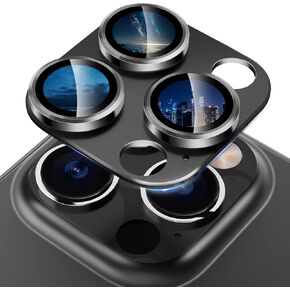 CloudValley for iPhone 14 Pro/iPhone 14 Pro Max Glitter Camera Lens Protector, 9H Tempered Glass [All in 1 Design], Case Friendly Anti-Scatch High Definition, GlitterGold