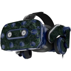 MightySkins Skin Compatible with HTC Vive Pro VR Headset - Green Marble | Protective, Durable, and Unique Vinyl Decal wrap Cover | Easy to Apply, Remove, and Change Styles | Made in The USA