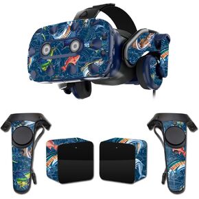 MightySkins Skin Compatible with HTC Vive Pro VR Headset - Saltwater Compass | Protective, Durable, and Unique Vinyl Decal wrap Cover | Easy to Apply, Remove, and Change Styles | Made in The USA