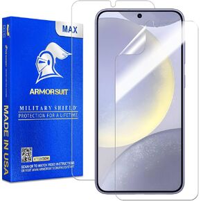 ArmorSuit 2 Pack for Samsung Galaxy S24 Plus Screen Protector (6.7") Max Coverage MilitaryShield HD Clear Film - Made in USA