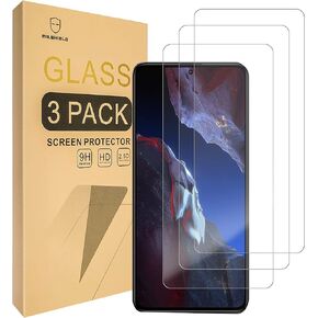Mr.Shield [3-Pack] Screen Protector For Xiaomi Poco F5 Pro [Tempered Glass] [Japan Glass with 9H Hardness] Screen Protector