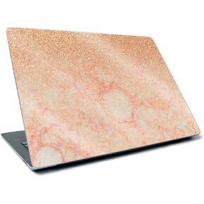 MightySkins Glossy Glitter Skin Compatible with Microsoft Surface Laptop 3 13.5" (2019) - Flashy Apricot Marble | Protective, Durable High-Gloss Glitter Finish | Easy to Apply | Made in The USA