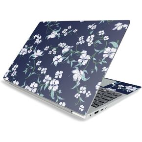 MightySkins Skin Compatible with Lenovo IdeaPad S340 15" (2019) - White Freesia | Protective, Durable, and Unique Vinyl Decal wrap Cover | Easy to Apply, Remove, and Change Styles | Made in The USA