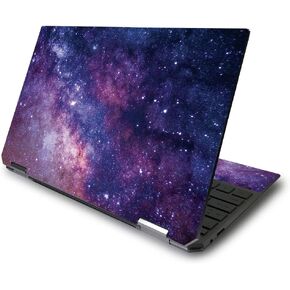 MightySkins Skin Compatible with HP Spectre x360 13.3" Gem-Cut (2020) - Violet Stars | Protective, Durable, and Unique Vinyl Decal wrap Cover | Easy to Apply and Change Style | Made in The USA