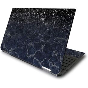 MightySkins Skin Compatible with HP Spectre x360 13.3" Gem-Cut (2020) - Dark Shimmer Marble | Protective, Durable, and Unique Vinyl Decal wrap Cover | Easy to Apply and Change Style | Made in The USA