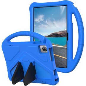 Kids Universal Case for Blackview Tab 8 WiFi 10.1 inch 2023, EVA Foam Stand Handle Cover for Blackview Tab 7 WiFi/OSCAL Pad 60/ DragonTouch Notepad 102/ Teclast P40HD 10.1" Tablets - Blue