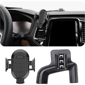 Car Phone Holder Fits for Volvo XC90 2016-2024 and XC90 Hybrid 2016-2024 Accessories,Thick Cases Friendly,Cell Phone Mount for 4.7-7 in Phones,360 Degree Rotation,Easy to Install