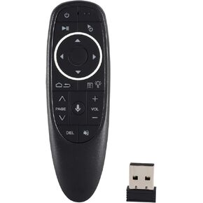 G10s Pro Voice Air Fly Mouse with Backlight, 2.4G Wireless 6 Axis Gyroscope Air Mouse Remote Control, IR Learning Controller for Android TV Box T9 H96 Max X96 X88 Mini M8s A95x