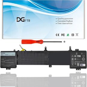 6JHDV 9 Cell Laptop Battery Compatible For Dell with Alienware 17 R2 R3 ALW17ED-1728 ALW17ED-1828T ALW17ED-2728 ALW17ED-3728 3828 4718 4738 4838 6JHCY 5046J 05046J YKWXX 0YKWXX (14.8V 92Wh/6000mAh)