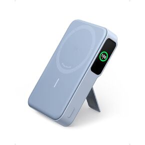 Anker MagGo Power Bank, Qi2 Certified 15W Ultra-Fast MagSafe-Compatible Portable Charger, 10,000mAh Battery Pack with Smart Display and Foldable Stand, For iPhone 15/14/13/12 Only(USB-C Cable Include)