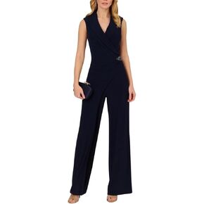 Adrianna Papell Womens Jersey JumpsuitJumpsuit
