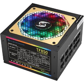 850w Power Supply RGB Fully Modular 80 Plus Gold PSU Full Voltage 110-240V Computer Power Supplies 20+4Pin with 120mm Ultra-Silent FDB Fan for Gaming PC Desktop Server