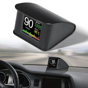 عداد السرعة الرقمي للسيارة Obd2 HUD، شاشة عرض LCD، إنذار RPM عالمي