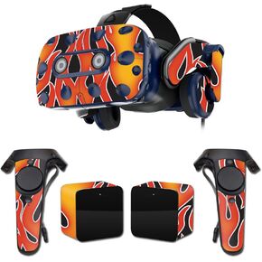 MightySkins Skin Compatible with HTC Vive Pro VR Headset - Hot Flames | Protective, Durable, and Unique Vinyl Decal wrap Cover | Easy to Apply, Remove, and Change Styles | Made in The USA