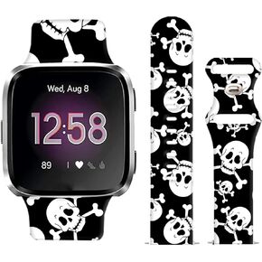 Watch Bands Compatible for Versa 2/ Versa/Versa Lite Bands for Women Men, Soft Silicone Cute Fadeless Sport Strap Replacement for Versa SE Lite