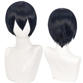 Yellow Wig for Kei Tsukishima Cosplay Wig Haikyuu Costume Men Short Anime Natural Soft Party Hair Wigs with Wig Cap