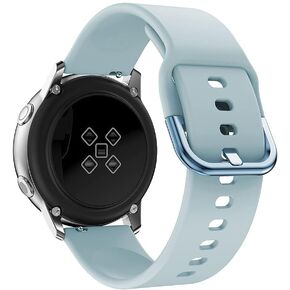 20mm Band Compatible for Samsung Galaxy Watch 4/Galaxy Watch 4 Classic/Galaxy Watch Active 2/Active/Galaxy Watch 3 41mm/Galaxy Watch 42mm Soft Silicone Sport Strap for Men Women
