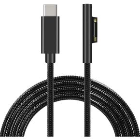 Master Cables 6.6 Foot Replacement Compatible Surface Laptop and Tablet Braided Charging Cable Surface Connect to USB-C Charging Cable Compatible for Microsoft Surface
