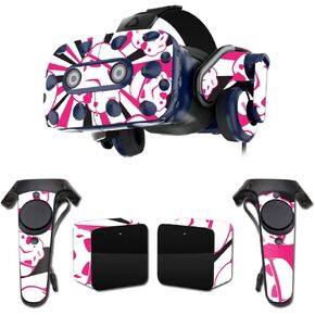 MightySkins Skin Compatible with HTC Vive Pro VR Headset - Pink Trooper Storm | Protective, Durable, and Unique Vinyl Decal wrap Cover | Easy to Apply, Remove, and Change Styles | Made in The USA