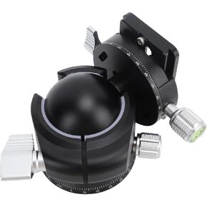 Panoramic Tripod Head, LH-50 360 Degree Rotating Mini Ball Head Camera Ball Mount with 3/8inch Screws Hole, DSLR Camera Mount Adapter Tripod Monopod for Camera