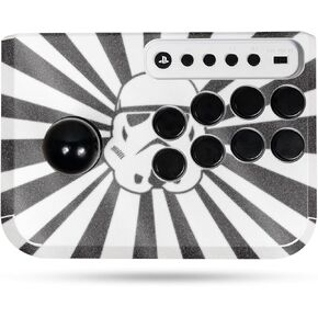 Glossy Glitter Gaming Skin Compatible with Hori Fighting Stick Mini (PS5, PS4, PC) - Star Rays - Premium 3M Vinyl Protective Wrap Decal Cover - Easy to Apply | Crafted in The USA by MightySkins