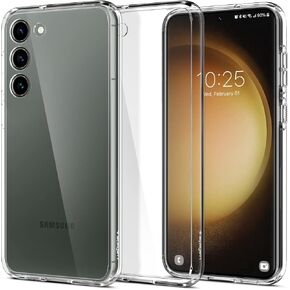 Spigen Ultra Hybrid Designed for Galaxy S23 Case (2023) [Anti-Yellowing], [Military-Grade Protection] - Crystal Clear