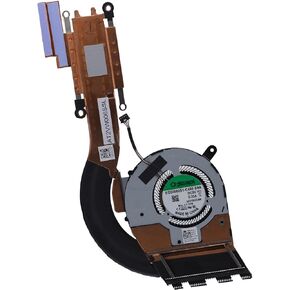 Deal4GO CPU Cooling Fan & Heatsink 19JHD 019JHD F3TXM replacement for Dell Latitude 14 5410 5411 (Discrete GPU), Black