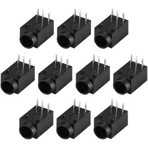 uxcell DC-003A 3.5mmx1.0mm DC Power Jack Plug 3 Pin Female Socket Connector 10pcs