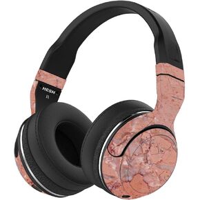 MightySkins Skin متوافق مع سماعات الرأس اللاسلكية Skullcandy Hesh 2 - الرخام الوردي | غطاء مغلف من الفينيل واقٍ ومتين وفريد ​​من نوعه | سهل التطبيق والإزالة وتغيير الأنماط | صنع في الولايات المتحدة الأمريكية