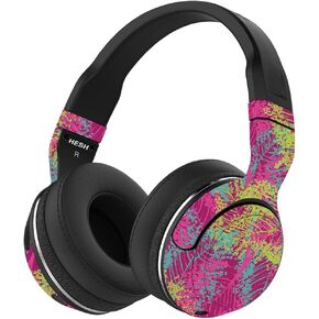 MightySkins Skin Compatible with Skullcandy Hesh 2 Wireless Headphones - Magenta Summer | Protective, Durable, and Unique Vinyl wrap Cover | Easy to Apply, Remove, and Change Styles | Made in The USA