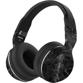 MightySkins Skin Compatible with Skullcandy Hesh 2 Wireless Headphones - Black Marble | Protective, Durable, and Unique Vinyl wrap Cover | Easy to Apply, Remove, and Change Styles | Made in The USA