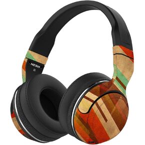 MightySkins Skin Compatible with Skullcandy Hesh 2 Wireless Headphones - Abstract Wood | Protective, Durable, and Unique Vinyl wrap Cover | Easy to Apply, Remove, and Change Styles | Made in The USA