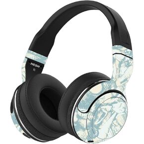 MightySkins Skin Compatible with Skullcandy Hesh 2 Wireless Headphones - Blue Seashells | Protective, Durable, and Unique Vinyl wrap Cover | Easy to Apply, Remove, and Change Styles | Made in The USA