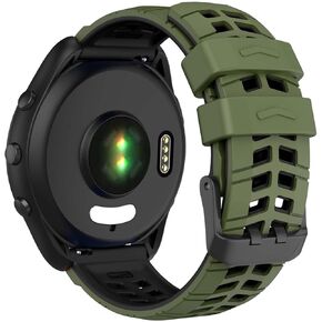 ISABAKE Compatible with Garmin Vivoactive 4/Venu 2/Forerunner 255 265 Bands,Silicone Strap Sport Wristband for Samsung Galaxy Watch 3 45mm/Galaxy Watch 46mm/Gear S3 Frontier Watch Band