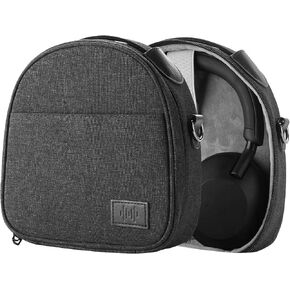 Geekria Headphones Pouch Compatible with Sony WH-1000XM5, WH-1000XM4, WH-XB910N, XB900N, WH-CH710N, WH-CH520 Case, Replacement Protective Travel Carrying Bag with Cable Storage (Grey)