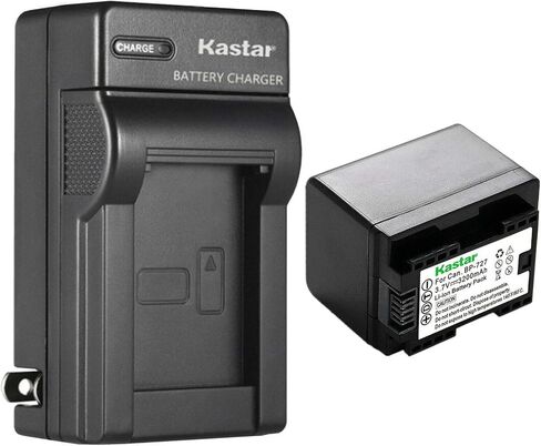 Kastar 1-Pack BP-727 BP727 شاحن حائط تيار متردد متوافق مع Canon VIXIA HF R70 HFR70، VIXIA HF R72 HFR72، VIXIA HF R80 HFR80، VIXIA HF R82 HFR82، VIXIA HF R300 HFR300، VIXIA HF R400 HFR400 in Saudi Arabia