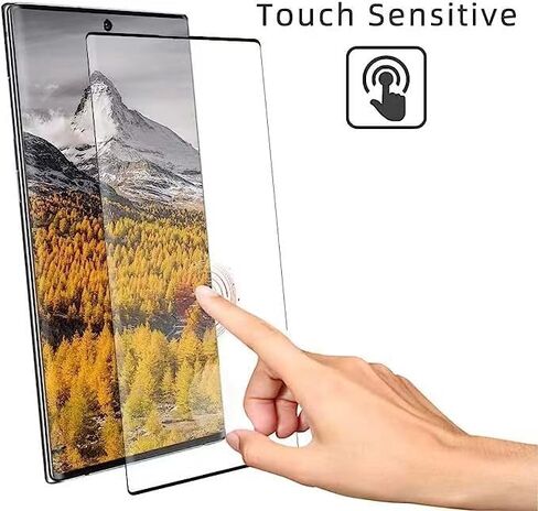 واقي شاشة من الزجاج المقسى لهاتف Galaxy S23 + واقي عدسة الكاميرا [عبوة من قطعتين + 2] [صديق للحافظة] [مضاد للخدش] [فتح بصمة الإصبع بالموجات فوق الصوتية] طبقة حماية زجاجية شفافة عالية الدقة لهاتف Samsung Galaxy S23 in Saudi Arabia