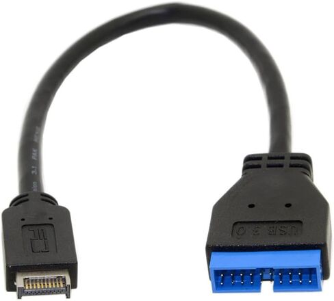 NFHK USB 3.1 Front Panel Header to USB 3.0 20Pin Header Extension Cable 20cm for ASUS Motherboard in Saudi Arabia