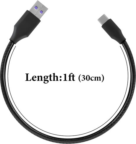 Geekria USB Headphones Short Charger Cable, Compatible with Sony WH-1000XM5 WH-1000XM4 WH-ULT900N WH-XB920N WH-XB910N WH-CH720N Charger, USB-C to USB-C Replacement Power Charging Cord (1ft/30cm) in Kuwait