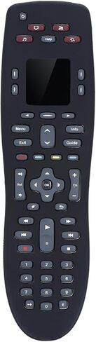 حافظة من السيليكون لجهاز Logitech Harmony 650,700, 665، غطاء حماية من السيليكون المضاد للغبار والسقوط لجهاز التحكم عن بعد Logitech Harmony 650,700, 665 (أسود) in Saudi Arabia