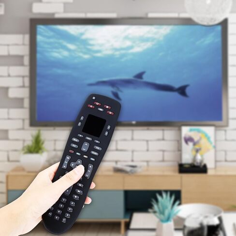 حافظة من السيليكون لجهاز Logitech Harmony 650,700, 665، غطاء حماية من السيليكون المضاد للغبار والسقوط لجهاز التحكم عن بعد Logitech Harmony 650,700, 665 (أسود) in Saudi Arabia