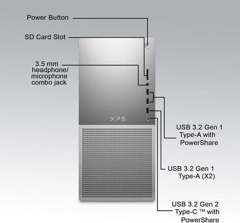الكمبيوتر المكتبي للأعمال Dell XPS 8960 Tower Platinum | وحدة معالجة مركزية Intel Core i7-13700 من الجيل الثالث عشر تصل إلى 5.20 جيجاهرتز، وذاكرة وصول عشوائي DDR5 سعة 16 جيجابايت، ومحرك أقراص NVMe M.2 PCIe SSD سعة 512 جيجابايت، وبطاقة GeForce RTX 4060 8 ج in Saudi Arabia