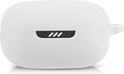حافظة kwmobile متوافقة مع حافظة JBL Live Pro Plus - حامل غطاء سيليكون لسماعات الأذن - أبيض in Saudi Arabia