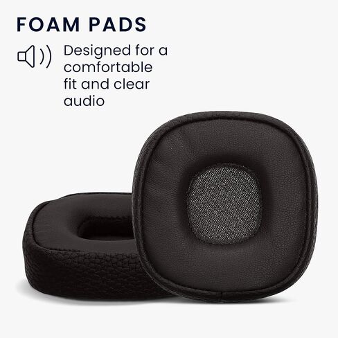 kwmobile Ear Pads Compatible with Marshall Major III/Major 3 Earpads - 2X Replacement for Headphones - Black in Saudi Arabia