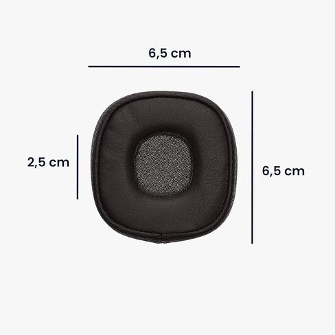 kwmobile Ear Pads Compatible with Marshall Major III/Major 3 Earpads - 2X Replacement for Headphones - Black in Saudi Arabia