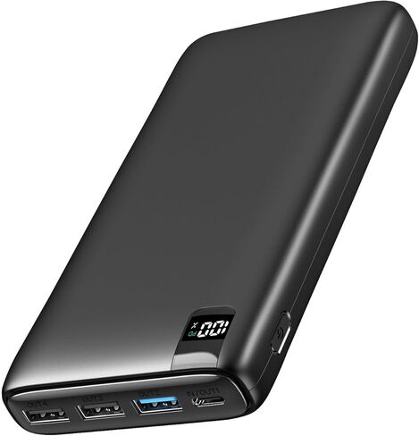 A ADDTOP Power Bank 26800mAh, 22.5W Portable Charger Fast Charging, USB C Portable Phone Charger PD3.0 QC4.0, Mobile Phone External Battery Pack LED Display with 4 Outputs for Smartphones and Tablets in Kuwait