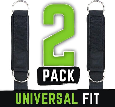 Gradient Fitness Ankle Straps (2 Pack) | Ankle Strap for Cable Machine, Ankle Bands for Working Out, Cable Ankle Strap, Cable Machine Attachment, Ankle Cable Attachments for Gym in Kuwait