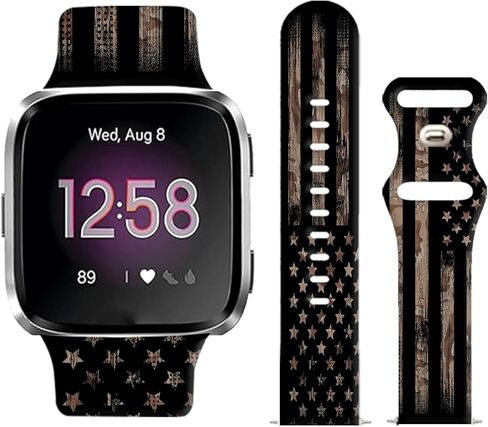 أحزمة ساعة متوافقة مع فرق Versa 2/ Versa/Versa Lite للنساء والرجال، استبدال حزام رياضي لطيف من السيليكون الناعم غير اللامع لـ Versa SE Lite in Kuwait