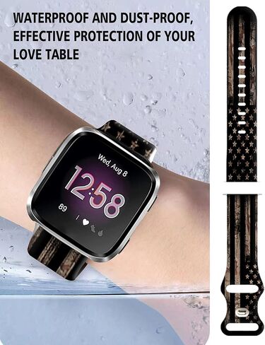 أحزمة ساعة متوافقة مع فرق Versa 2/ Versa/Versa Lite للنساء والرجال، استبدال حزام رياضي لطيف من السيليكون الناعم غير اللامع لـ Versa SE Lite in Kuwait